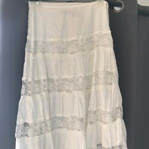 Absolutely beautiful present skirt.  lace detail
